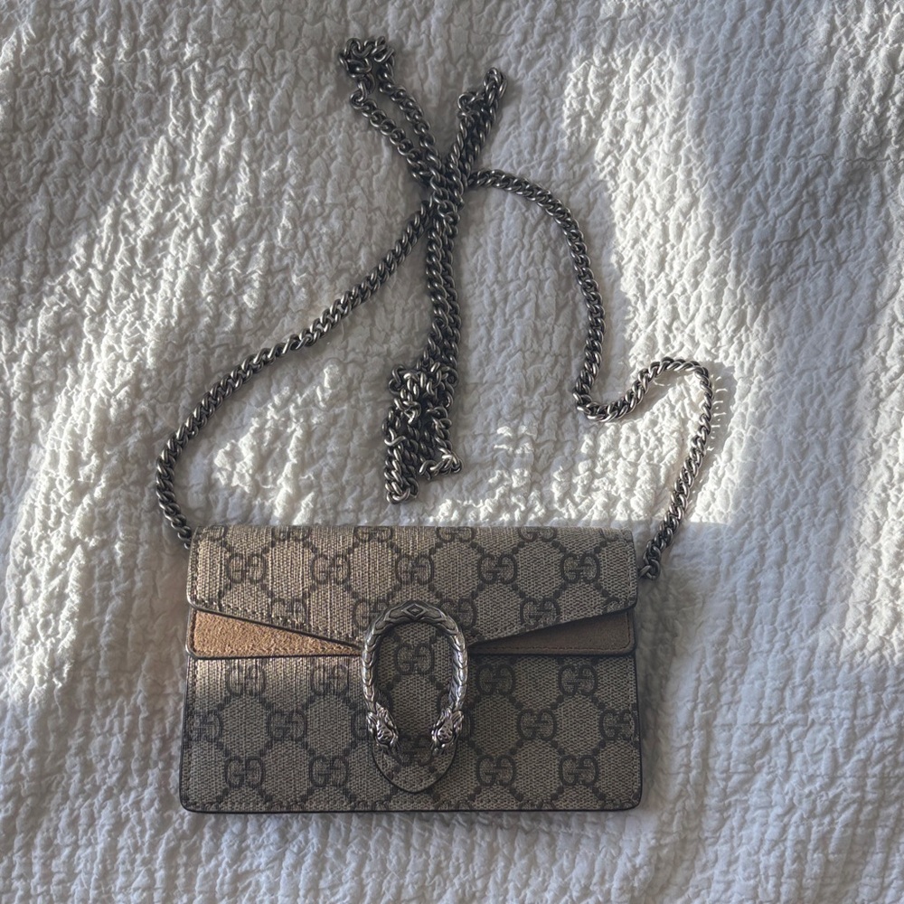 Gucci Beige and Brown Crossbody Bag